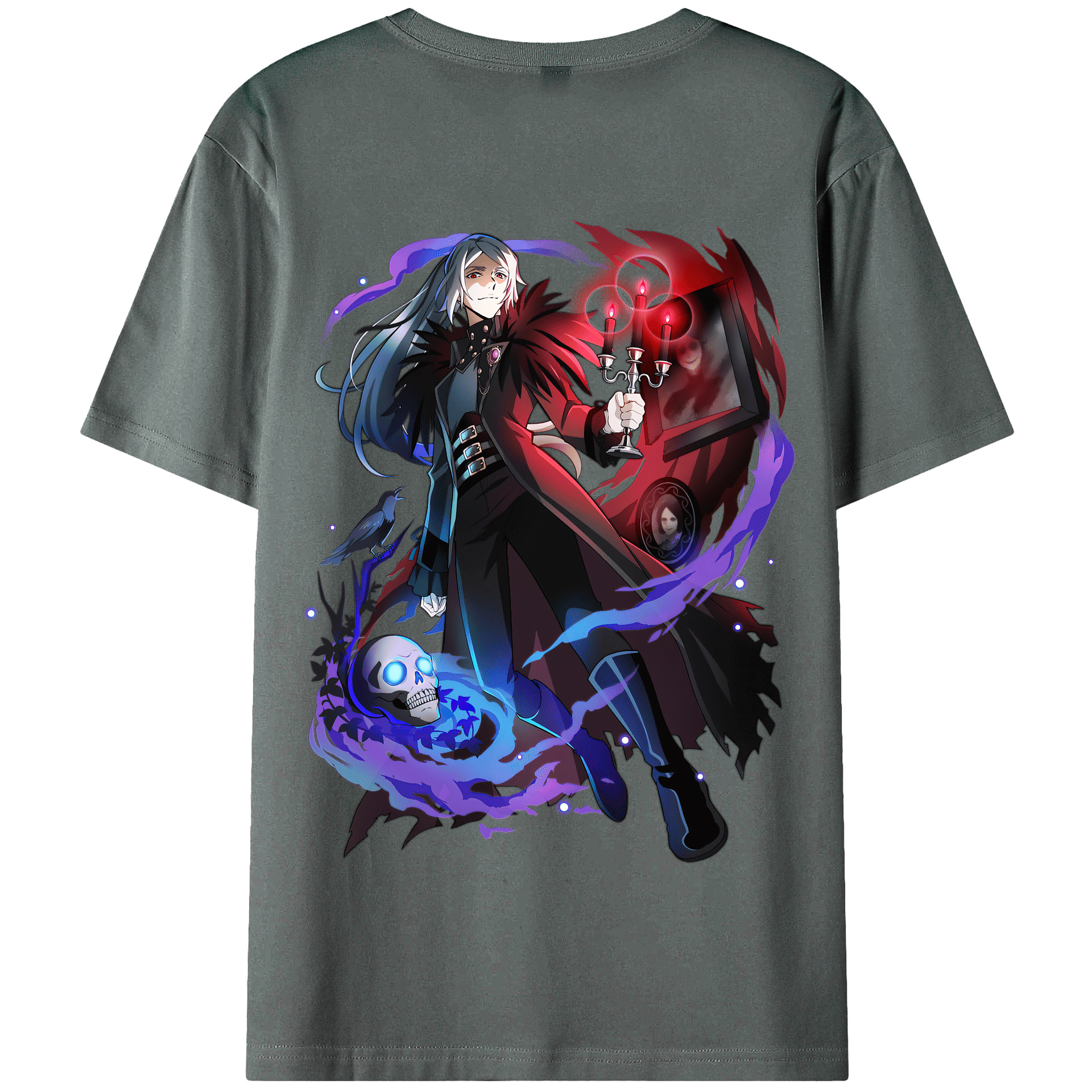 （画像用） 文豪ストレイドッグス Bungo Stray Dogs 綿100％半袖Tシャツ（背面プリント）